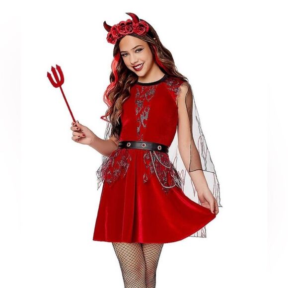Dark Devil Girl’s Costume Size Large New with Tags - Picture 1 of 5